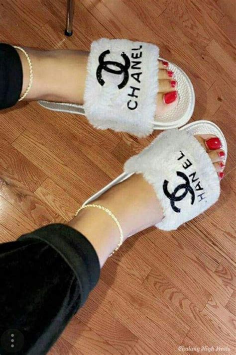 coco chanel inspired slippers